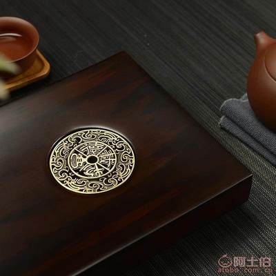 木语瓷缘 重竹茶盘排水茶台CP-厚德载物，精致定制茶具首选